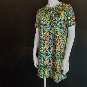 Zara Trafaluc Floral Short Sleeve Tee Shirt Dress (S)